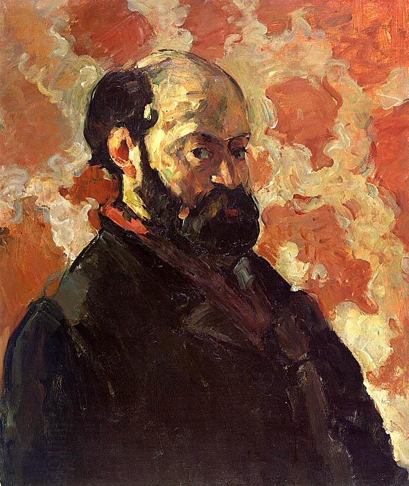 Paul Cezanne Self Portrait on a Rose Background China oil painting art